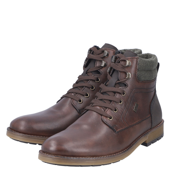 Trzewiki Zimowe Rieker F4544-25 brown skóra