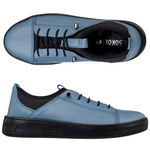 Półbuty damskie skórzane T. SOKOLSKI AMI W26-151 BLUE niebieskiE