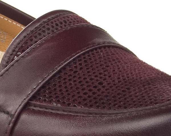 Półbuty Axel 1889 rubin+stretch 15 bordo