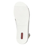 Sandały skórzane Rieker V0271-80 white biały