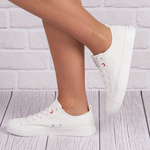 Trampki Big Star JJ274001 biały tekstylne