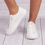 Trampki Big Star JJ274001 biały tekstylne