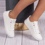 Trampki Big Star JJ274001 biały tekstylne