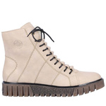 Trzewiki damskie Rieker Y3420-60 beige beż